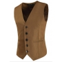 Brown Vest Cowboy Vest - Men's Costume Vest